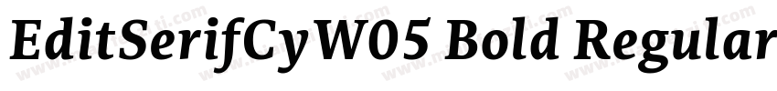 EditSerifCyW05 Bold Regular字体转换